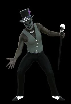 3D Voodoo shaman Stock Illustration