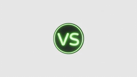 3D "VS" Logo Medal Rotating Reveal - Glowing Green Text on Matte Black Vídeos de archivo 332653088
