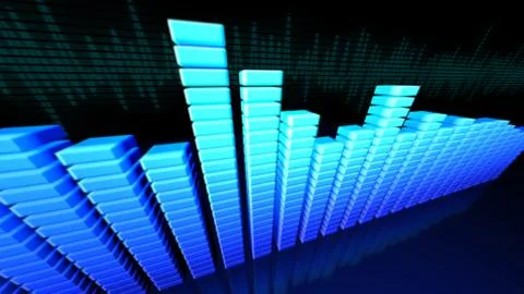 3D VU Meters Stock Illustration