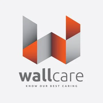 3d wall Brand Logo Template Stock Illustration