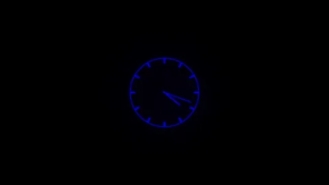 3d wall clock isolated, White color circle 3d wall clock Stock Footage 332583676