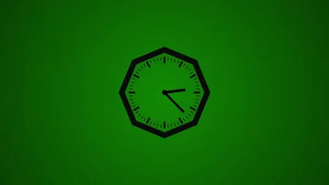 3d wall clock isolated, White color circle 3d wall clock Stock Footage 332583732