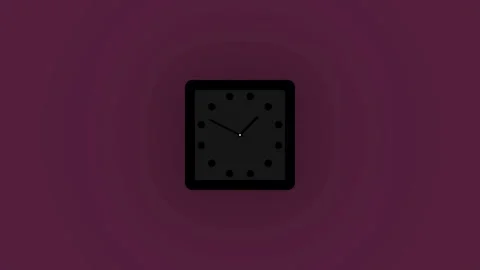 3d wall clock isolated, White color circle 3d wall clock Stock-Footage 332583741