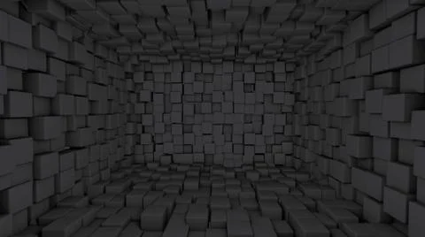 A-3d wall- eight Stock Illustration