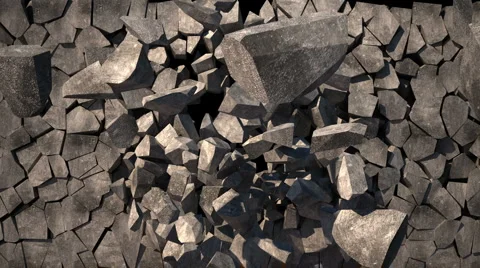 3d wall explode Stock Footage 961733
