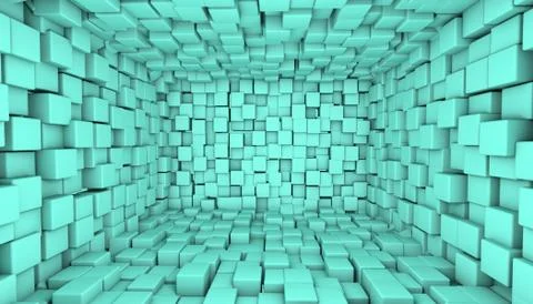 A-3d wall-four Illustrazione stock