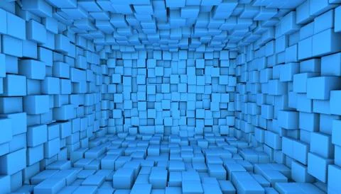 A 3d wall Stock Illustration