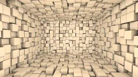 A-3d wall-one Stock Illustration