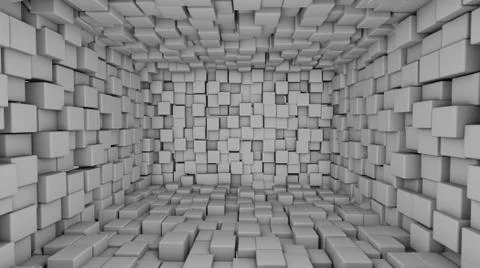 A-3d wall-seven Stock Illustration