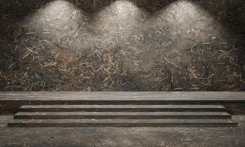 3d wall stage concrete texture Stock Photos