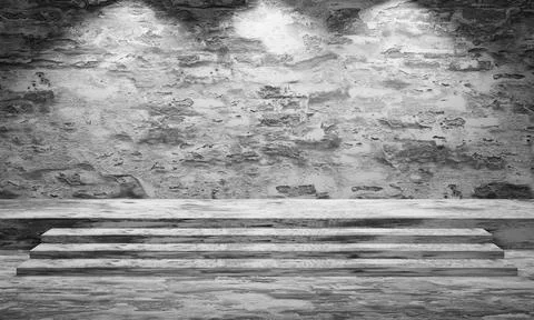 3d wall stage concrete texture Stock Photos