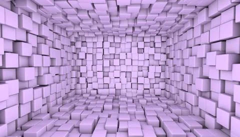 A-3d wall-three Stock Illustration