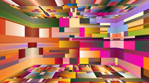3d wallpaper for interior decoration. Stock Illustration