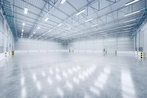 3d warehouse and floor Stock Illustration