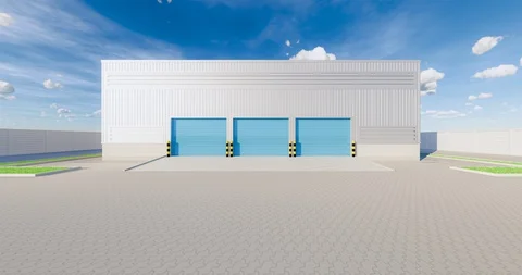 3d warehouse building Stock Footage 125901271