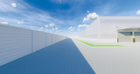 3d warehouse building Stock Footage 125931834