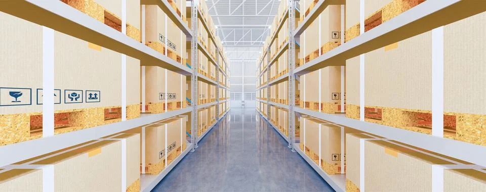 3d warehouse building Stock Illustration