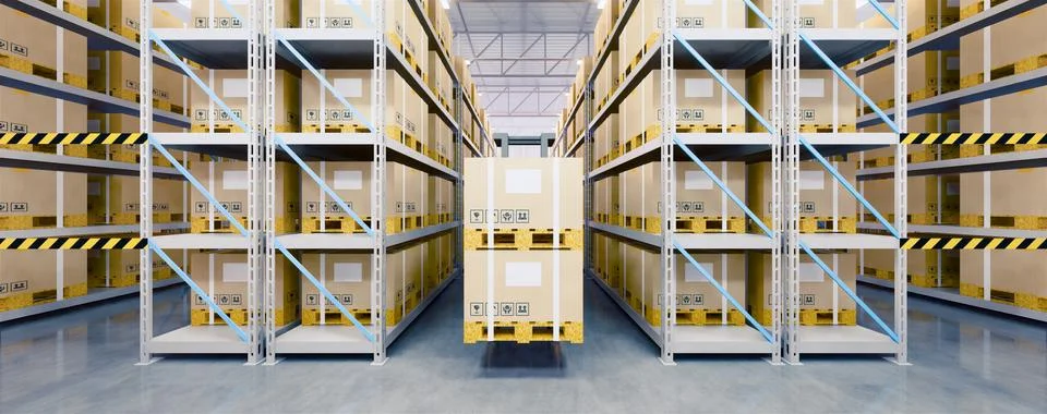 3d warehouse building Stock Illustration