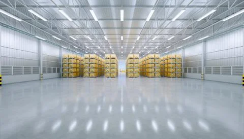 3d warehouse building Stock Illustration