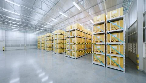 3d warehouse building Stock Illustration