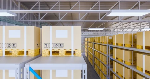 3d warehouse logo background Stock Footage 125524912