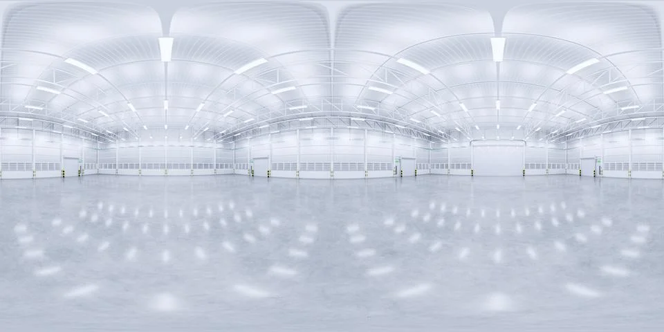 3d warehouse panorama Stock Illustration