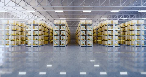 3d  warehouse rotate Stock Footage 125080138