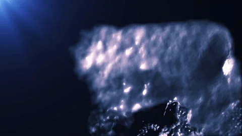 3d water animation with blue light Stock Footage 151607729