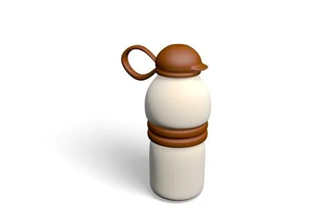 3D water bottle icon Stock Illustration