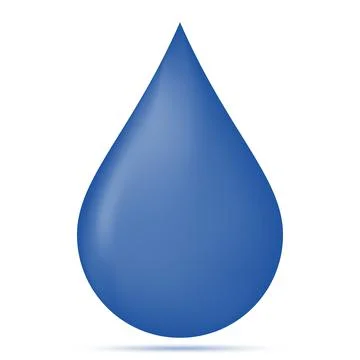 3d water drop icon Stock Illustration