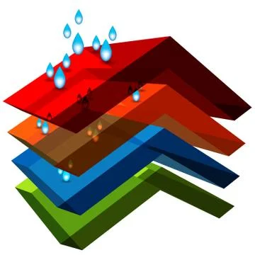3d water resistant material Stock Illustration