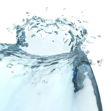 3d water splash Illustration