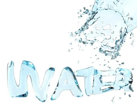 3d water splash Stock-Illustration