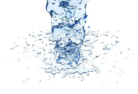 3d water splash Stock Photos