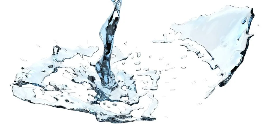 3d water splash Stock Photos