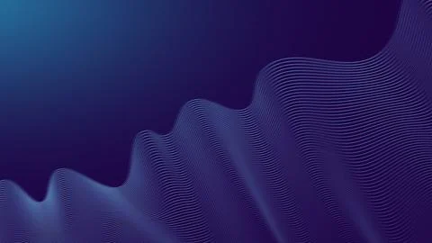 3D Wave Abstract Background, Modern and Minimalist Background Stock Illustration