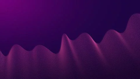 3D Wave Abstract Background, Modern and Minimalist Background Stock Illustration