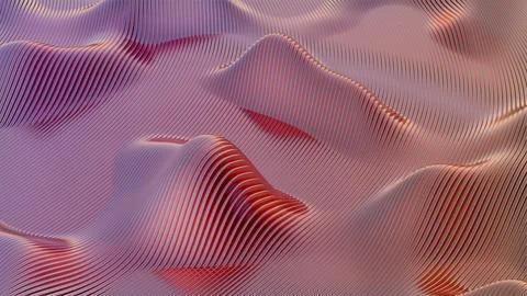 A 3D wave background tailored for creative ventures, delivering a dynamic and Illustrazione stock