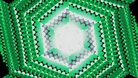 3D Wave Dot Matrix Quantum Field 動画素材 340869757