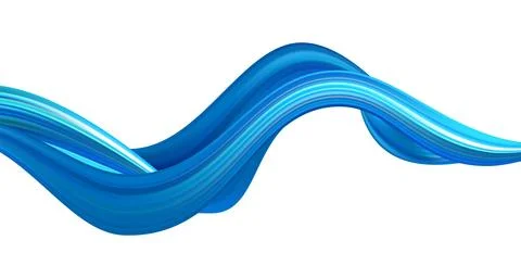 3d Wave Liquid shape color background. Stock-Illustration