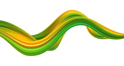 3d Wave Liquid shape color background. 스톡 일러스트