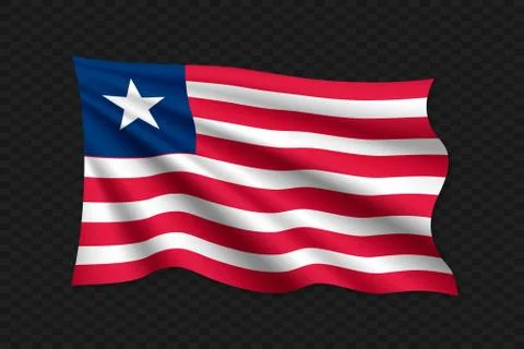 3D Waving Flag Stock-Illustration