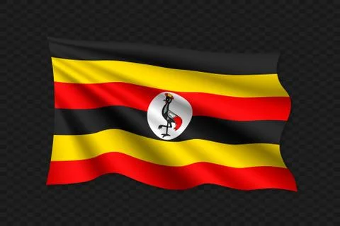 3D Waving Flag Stock Illustration
