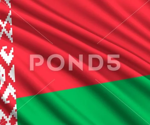 3d waving flag 스톡 일러스트