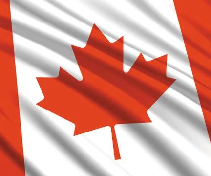 3d waving flag Stockillustratie