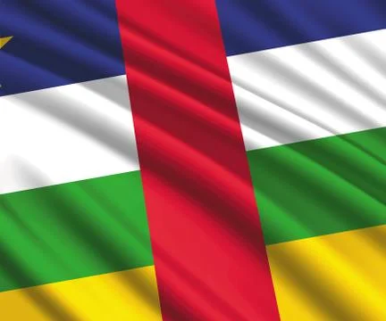 3d waving flag Ilustração Stock