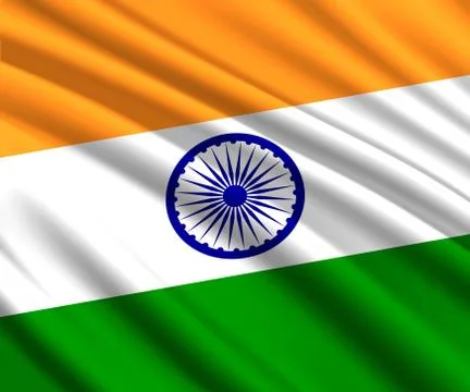 3d waving flag Illustrazione stock