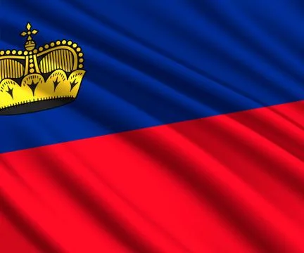 3d waving flag Stock Illustration