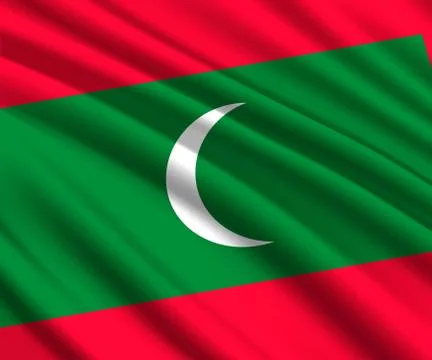 3d waving flag Stockillustratie