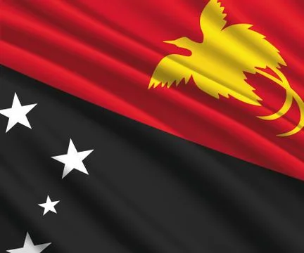 3d waving flag Illustrazione stock